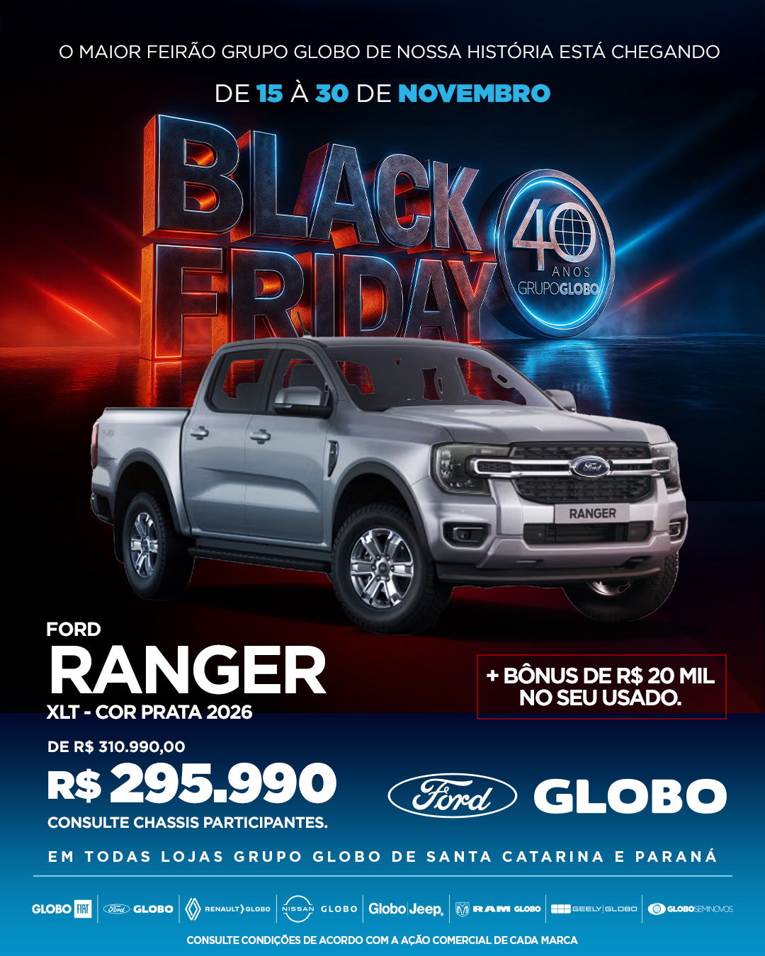 BF 40 Anos Grupo Globo