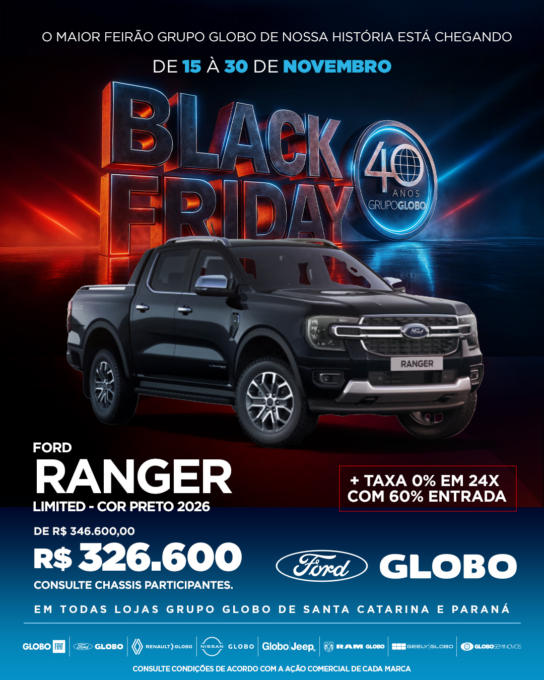 BF 40 Anos Grupo Globo