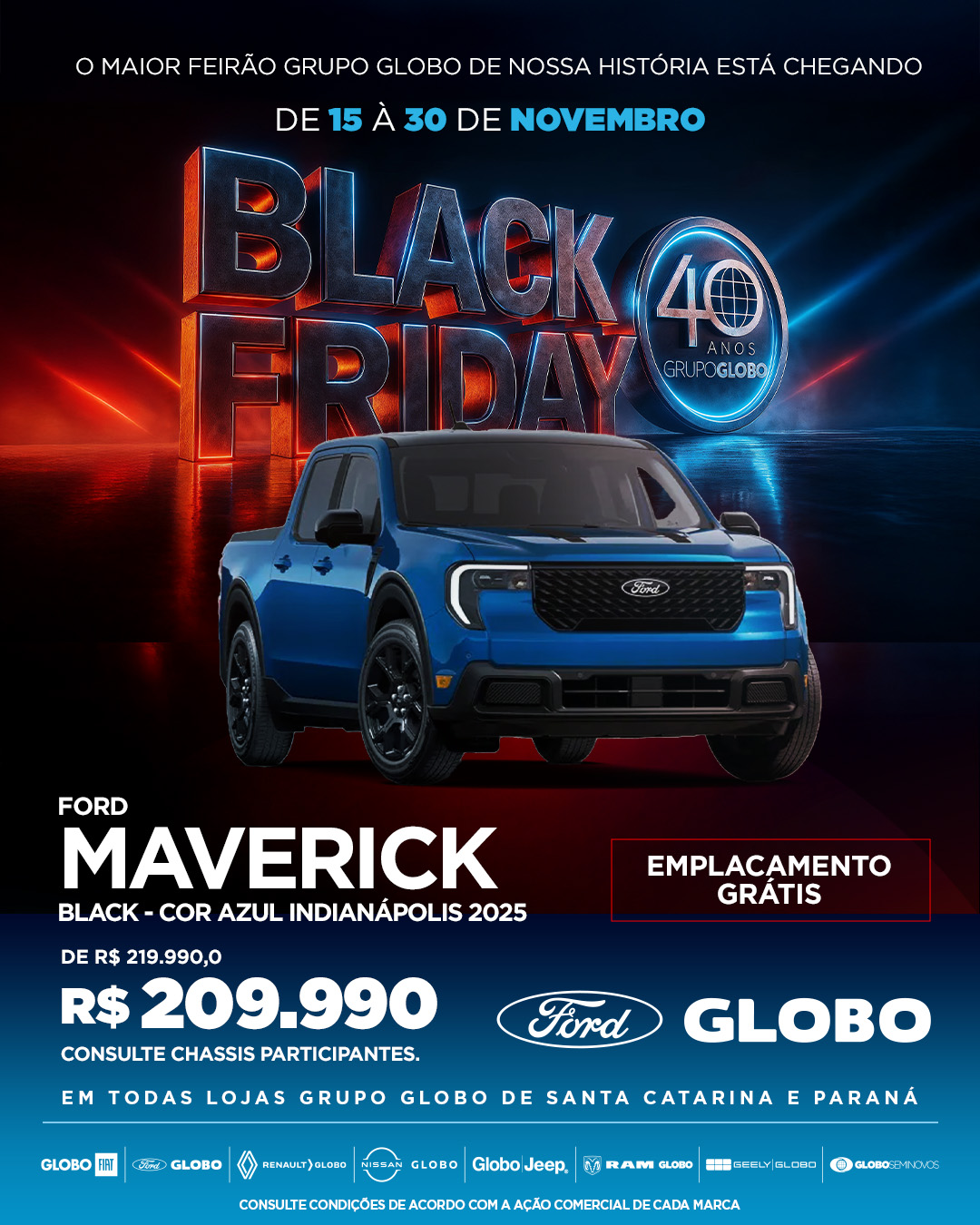 BF 40 Anos Grupo Globo