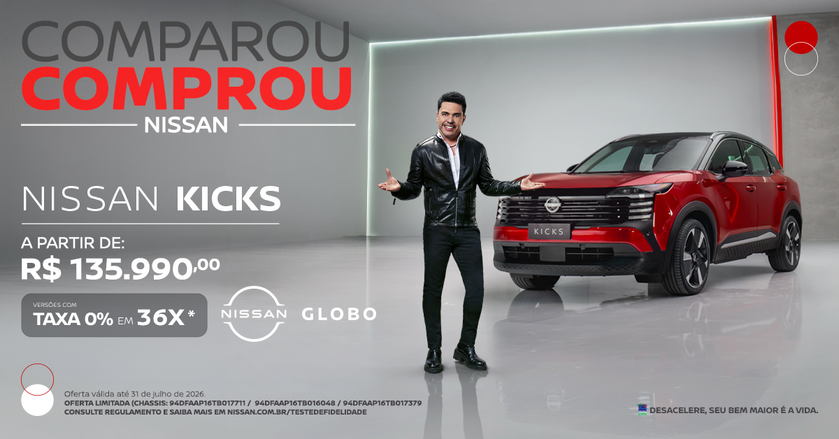 Nissan Kicks Julho 2026